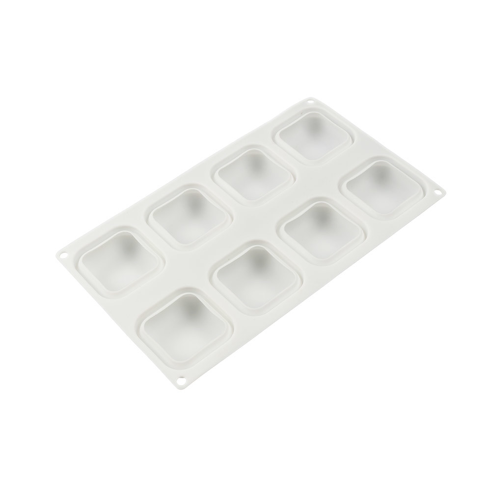 Форма силиконовая "S-CHIEF" для пирожных SPC-0303 30 x 17.4 x 3 см "кубики"- 8 ячеек