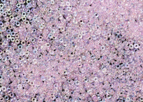 Бисер Япония MIYUKI Seed Beads 15/0 5г 0266 розовый прозрачный радужный