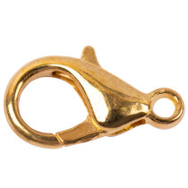 " Zlatka" Замок для бус " карабин" больш. DB- 02/ 5 14 мм 5 шт №01 под золото