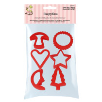 "S-CHIEF" SHF-0032 Вырубка 5.3 х 5 см 6 шт №01 ассорти