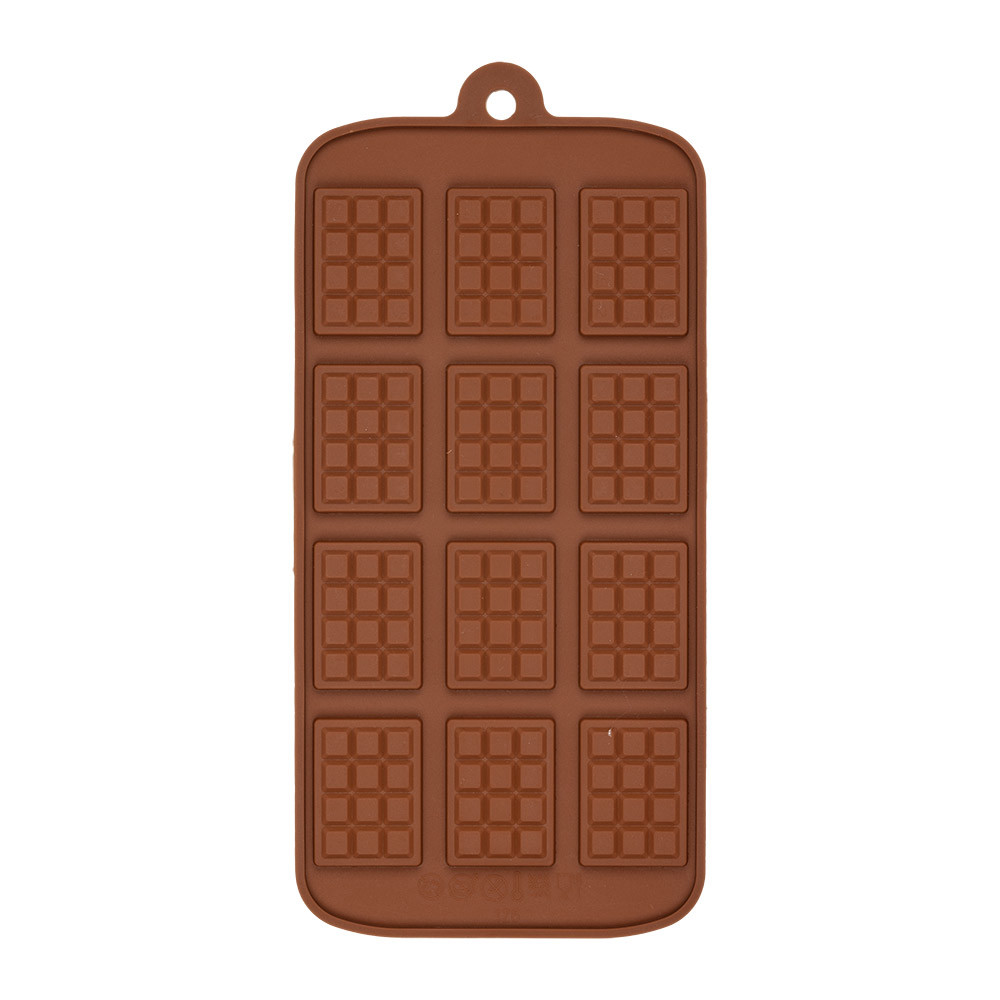 Форма силиконовая "S-CHIEF" для конфет SPC-0115 23 x 10.7 x 0.5 см "маленькая шоколадка"-12 ячеек