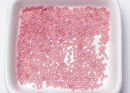 Бисер Япония круглый 11/0 10 г PF2106 молочный розово-лиловый, серебряная линия внутри