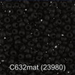 Бисер Чехия " GAMMA" круглый 3 10/ 0 2. 3 мм 5 г 1- й сорт C632mat чёрный мат. ( 23980 ) 