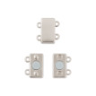 " Zlatka" Замок магнитный FMK- M04 14 х 10. 6 мм 2 шт 01 под серебро