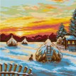 Кристальная ( алмазная) мозаика  " ФРЕЯ" ALVR- 162 " Поздний вечер" 24 х 24 см