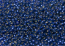 Бисер Япония MIYUKI Seed Beads 15/0 5г 1653 окрашенный сумеречный синий полуматовый серебряная линия внутри