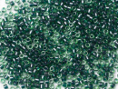 Бисер Япония MIYUKI Delica цилиндрический 11/0 5г DB-0275 зеленый/бирюзовый с цветной линией блестящий