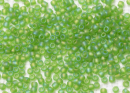 Бисер Япония круглый 11/0 10г 0167F перидот матовый, радужный прозрачный