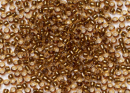 Бисер Япония круглый 11/0 10г 2152S сарсапарель, серебряная линия внутри