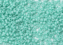 Бисер Чехия круглый 10/0 50г 16658m светлый бирюзово-зеленый окрашенный мел терра матовый блестящий матовый